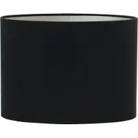Light & Living Moderner runder schwarzer Lampenschirm Light & Living Velours