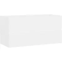vidaXL Waschbeckenunterschrank Weiß 90x38,5x45 cm Holzwerkstoff