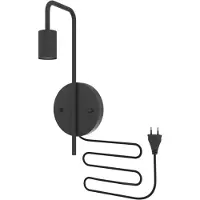 Calex Schwarze Wandlampe U-line