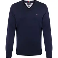 Tommy Hilfiger 1985 Relaxed Fit V Neck Sweater Desert Sky Größe: XXL | Pullover Outlet | Herren