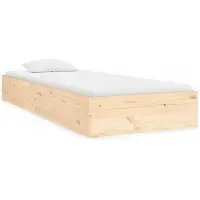 vidaXL Massivholzbett 90x190 cm