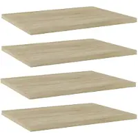 vidaXL Bücherregal-Bretter 4 Stk. Sonoma-Eiche 40x30x1,5 cm