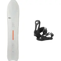 United Shapes - Snowboard Freeride/All-Mountain - Snowboard Set Deep Reach 2024 aus Holz - Weiß