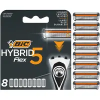 BIC Hybrid 5 Flex Männerrasierer-Klingen 8 St