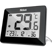 Mebus Thermometer schwarz