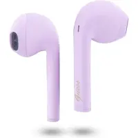 GUESS Gutwst26Psu Tws Bluetooth-Kopfhörer + Dockingstation - Lila Klassisches Est-Logo