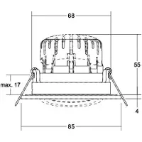 Brumberg 38484153, 3 K, 620 lm, IP65, Nickel