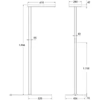 Brumberg Mikol LED-Stehleuchte mit Indirektanteil