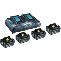 Makita 199483-0, Batterie- & Ladegerät-Set, Lithium-Ion (Li-Ion), 5 Ah, 18 V, , 4 Stück(e)