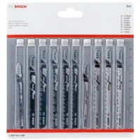 Bosch 10-tlg. Stichsägeblatt-Set für Wood, T-Schaft