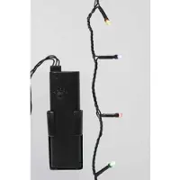 Lumineo LED Lichterkette 240 Lichter bunt Batterie Timer Außen