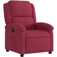 vidaXL Relaxsessel Weinrot Samt