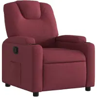 vidaXL Relaxsessel Weinrot Stoff