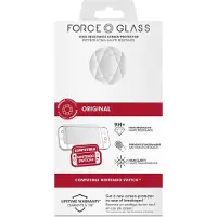 Nacon Switch Force Glass, Displayschutz, Nintendo Switch, Transparent, Gehärtetes Glas, Kratzresistent, Klare Bildschirmschutzfolie