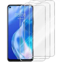 Cadorabo Display Schutzglas für Huawei P40 LITE 5G / NOVA 7 SE 3er Pack