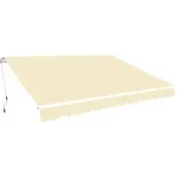 vidaXL Gelenkarmmarkise 600 cm Cremeweiß
