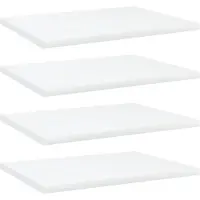 vidaXL - Wandregale - 4 - st - 40x30x1,5 - cm - Spanplatte - weiß