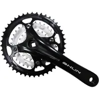 Shun Crank Set Black / Silver 170 mm
