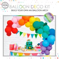 Globos Nordic Ballonbogen Regenbogen Set - bunte Partydekoration