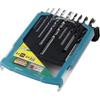 Wolfcraft Bohrer-Set Stein-Holz Ø 3, 4, 5, 6, 8 mm 9-teilig Rundschaft GLO761081206