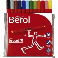 Berol Fasertinte berol colourbroad, Packung mit 12 sortierten Farben