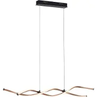 Paul Neuhaus LED Pendellampe POLINA black dimmbar per Wandschalter, Memory Funktion Wohnzimmer, Esszimmer, Küche