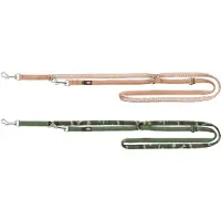 Trixie Premium Verstellbare Hundeleine - XS: 2 m x 10 mm - Karamell