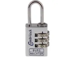 Burg wachter Zahlenschlösser Combi 90 20 Chromo SB