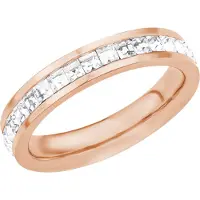 s.Oliver Ring für Damen, Edelstahl, Kristallglas s.Oliver Weiß