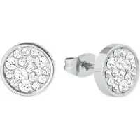 s.Oliver Ohrstecker für Damen, Edelstahl, Kristallglas s.Oliver Silber