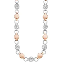 s.Oliver Collier für Damen, Edelstahl, Kristallglas s.Oliver Bicolor