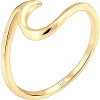 Elli Ring Wellen Wave Strand Trend 925 Sterling Silber Elli Gold
