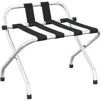 vidaXL Gepäckträger mit Rückenlehne Silber 56 x 39 x 52 cm