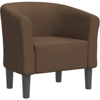 vidaXL Clubsessel Braun Stoff