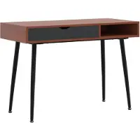 vidaXL Computertisch mit Schublade Braun 110x50x75 cm Holzwerkstoff