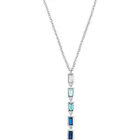 s.Oliver Y-Collier für Damen, 925 Sterling Silber | Rainbow blau s.Oliver Blau