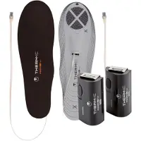 Therm-ic - Beheizbare Socken mit Batterien - Set Heat Flat + C-Pack 1300 - schwarz