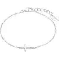 s.Oliver Armschmuck für Mädchen, 925 Sterling Silber, Zirkonia (synth.) | Kreuz