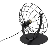 QAZQA Industrielle Tischlampe schwarz verstellbar - Hanze