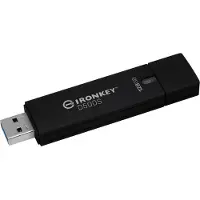 Kingston IronKey D500S - USB-Flash-Laufwerk - verschlüsselt - FIPS 140-3 Level 3 - 128 GB - USB 3.2 Gen 1