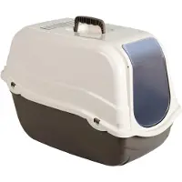 Kerbl Katzentoilette Minka 57x39x41cm Beige und Weiß