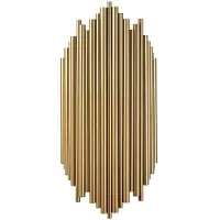 Opviq , Kara - 13346, Wandleuchten, Gold, Metall, 18 x 8 x 40 cm