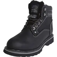 Dockers by Gerli Winterboots BY GERLI, Herren, Gr. 47, Warmfutter, schwarz, Leder, unifarben, Schuhe Winterboots, Schnürboots, Workerboots im Bergsteiger-Look