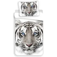 Jerry Fabrics Weißer Tiger - Bettwäsche - Set 135/140 x 200 cm