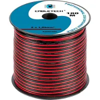 Cabletech CCA Lautsprecherkabel 1 5mm schwarz-rot