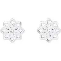 s.Oliver Ohrstecker für Damen, Sterling Silber 925, Blume s.Oliver Silber