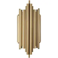 Opviq , Reis - 13341, Wandleuchten, Gold, Metall, 22 x 11 x 50 cm