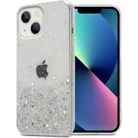 Cadorabo Hülle für Apple iPhone 14 im TPU funkelnder Glitter Style