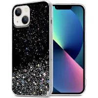Cadorabo Hülle für Apple iPhone 14 im TPU funkelnder Glitter Style