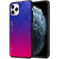 Cadorabo TPU 2 Farben Glas Cover